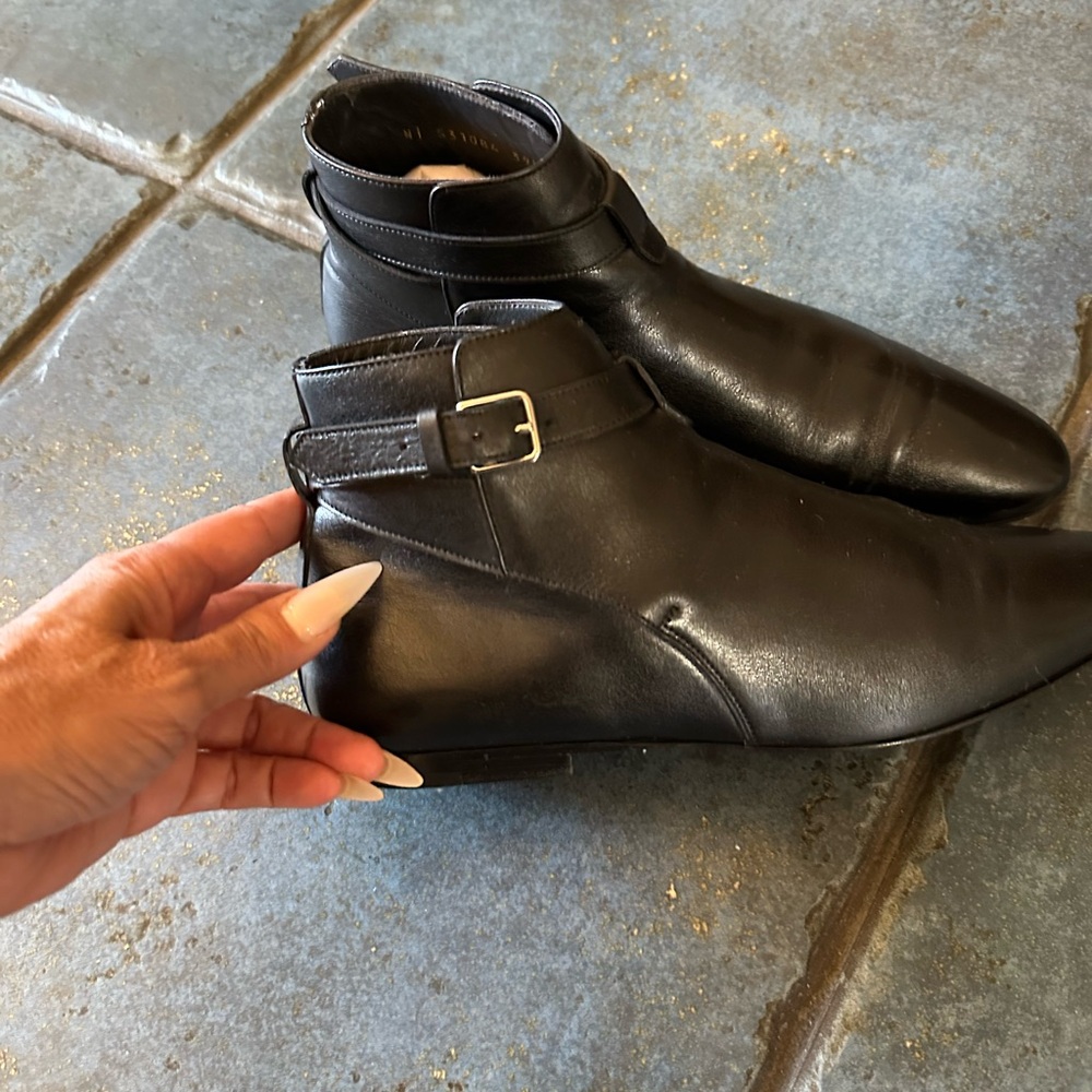 Saint Laurent leather boots